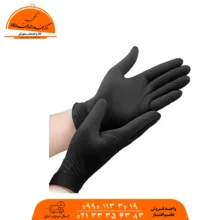 دستکش لاتکس مشکی