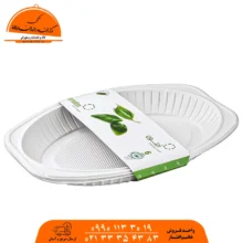 دیس بزرگ یکبار مصرف گیاهی