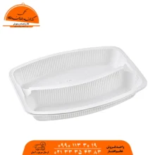 ظرف دوخانه کبابی یکبار مصرف گیاهی