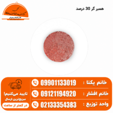 همبرگر ۳۰٪ دستی