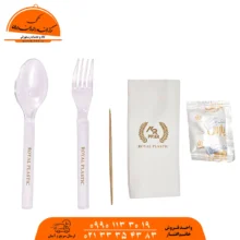 پک قاشق چنگال VIP محراب پلاستیک (500عددی)